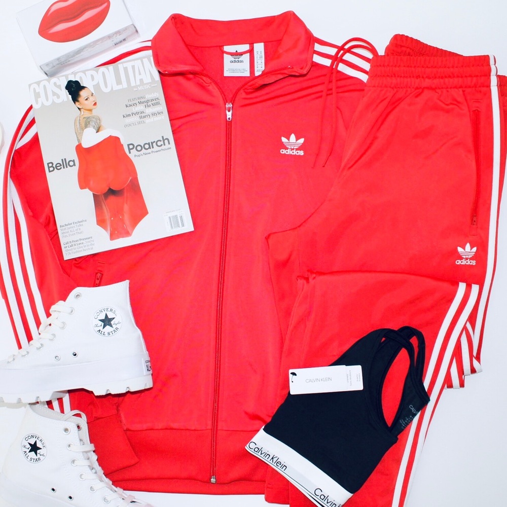 ADIDAS ORIGINAL Adicolor Classic Firebird Primeblue Red Track Suit